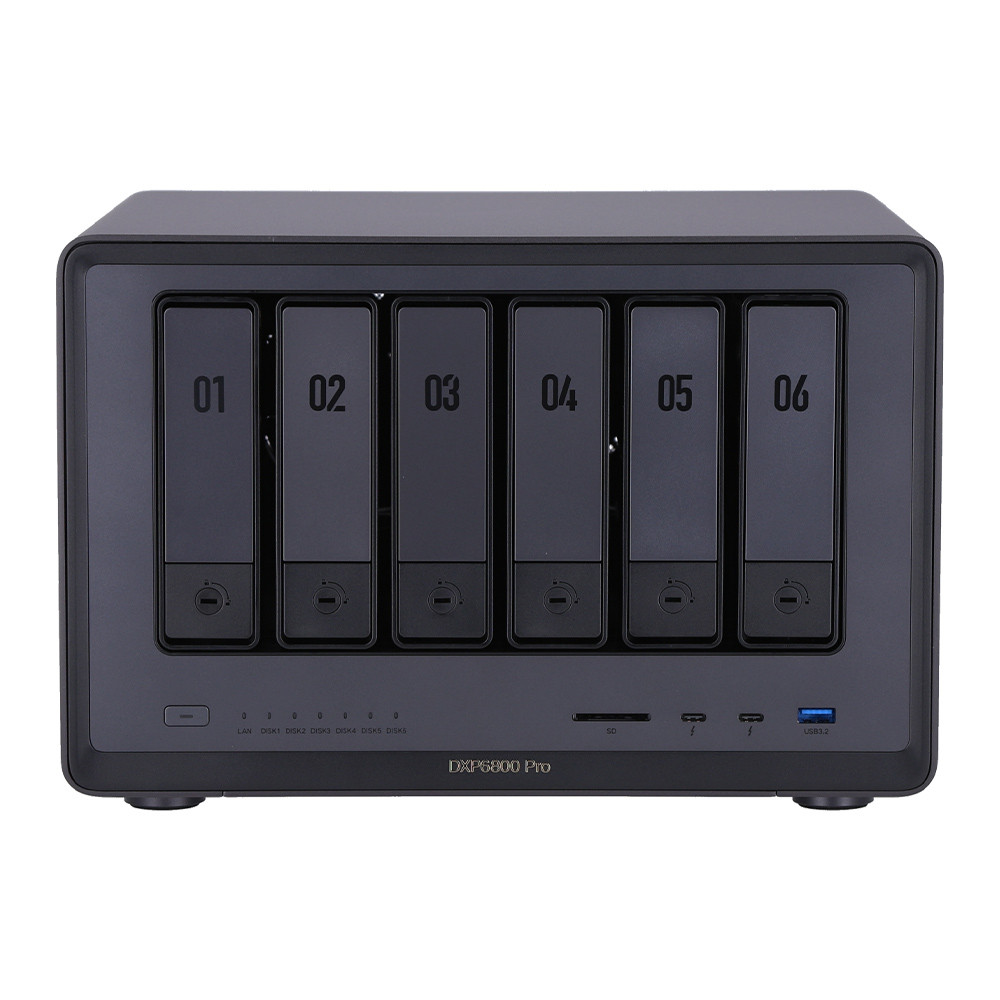 NAS (อุปกรณ์จัดเก็บข้อมูลบนเครือข่าย) UGREEN NASYNC DXP6800 PRO - 6 BAY INTEL I5 1235U 8GB DDR5