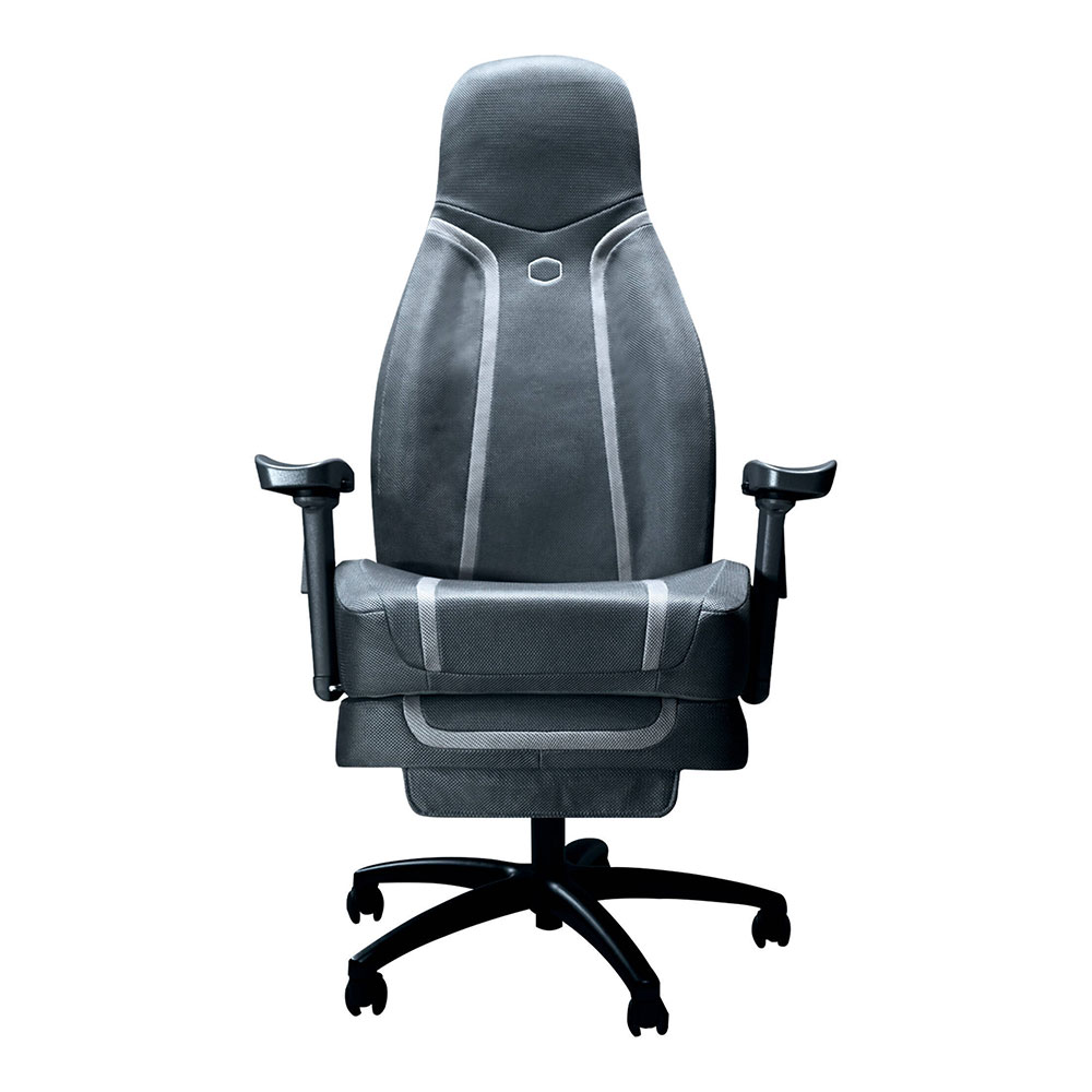 GAMING CHAIR (เก้าอี้เกมมิ่ง) COOLER MASTER SYNK X CROSS-PLATFORM IMMERSIVE HAPTIC - LUNAR GRAY