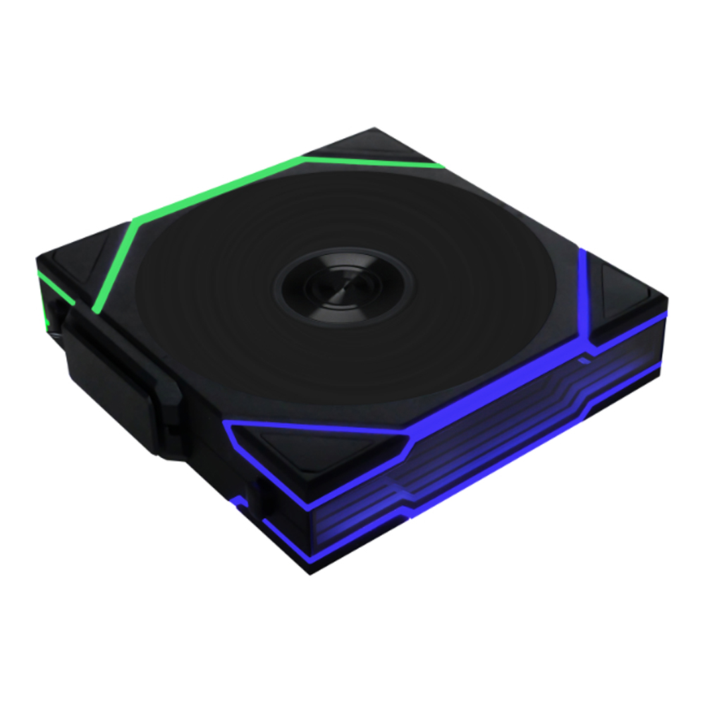 CASE FAN (พัดลมเคส) LIAN LI UNI FAN TL WIRELESS 140 REVERSE BLADE - BLACK (14RTL1W1B)