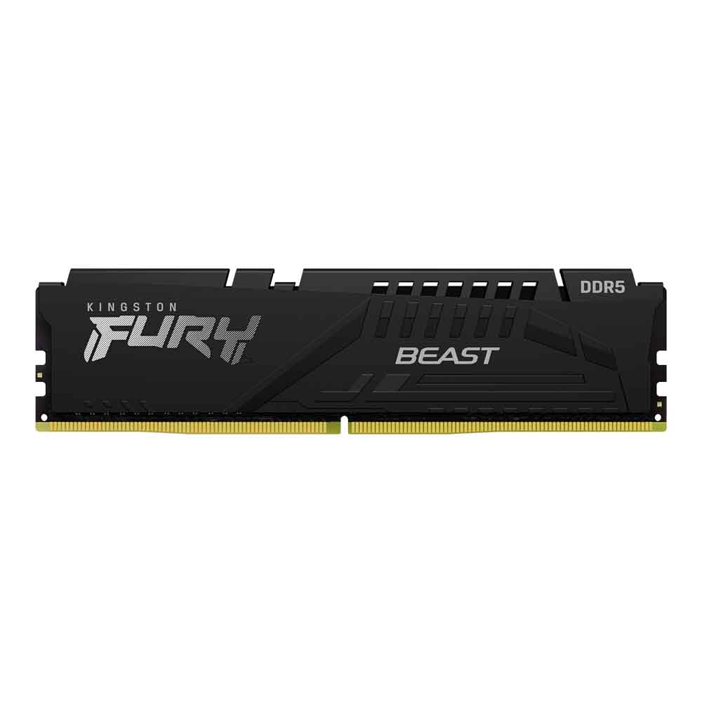 32GB (32GBx1) DDR5 5600MHz RAM (หน่วยความจำ) KINGSTON FURY BEAST DDR5 AMD EXPO INTEL XMP CL40 - BLACK