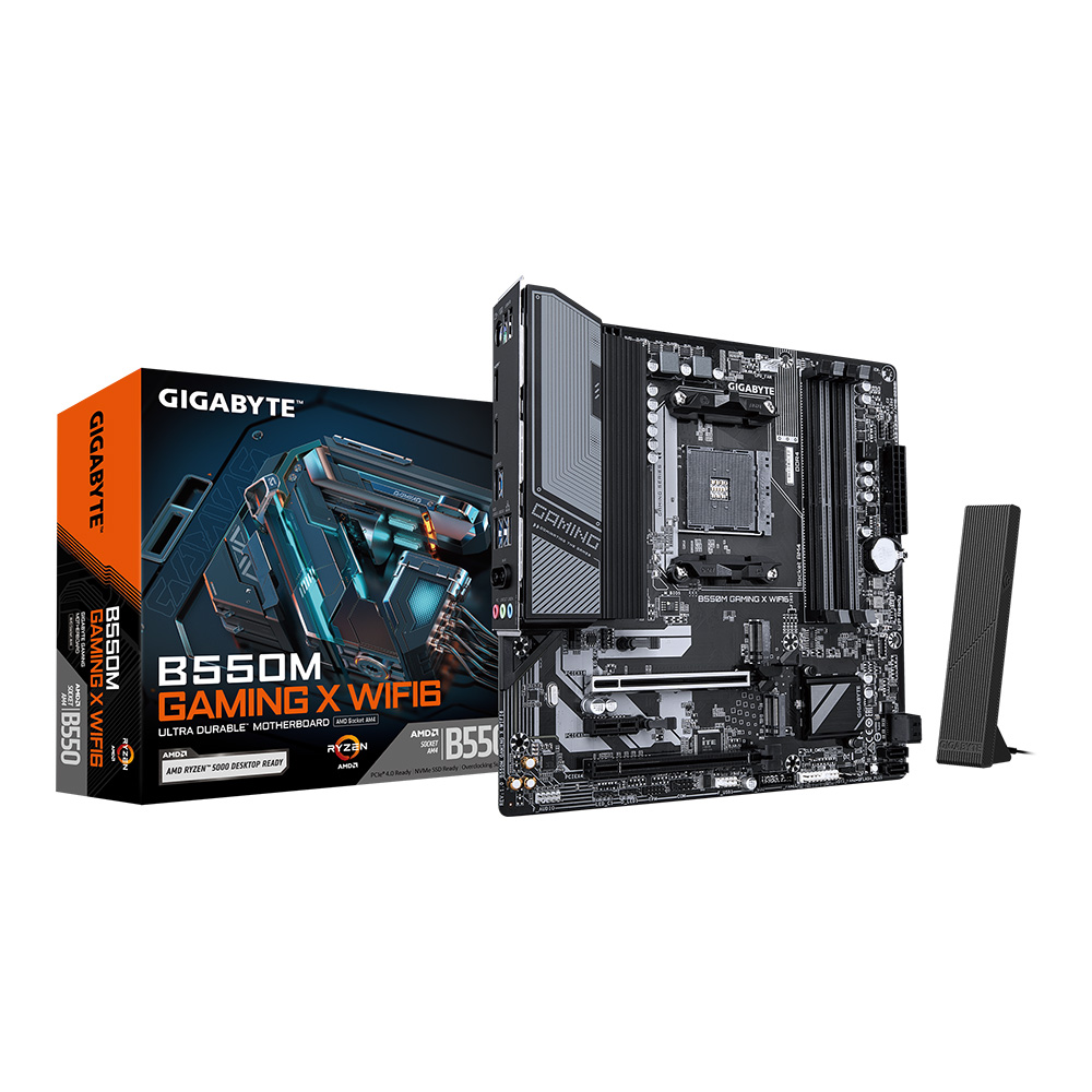 MAINBOARD (เมนบอร์ด) GIGABYTE B550M GAMING X WIFI6 (REV. 1.0) - AMD SOCKET AM4 DDR4 MICRO-ATX