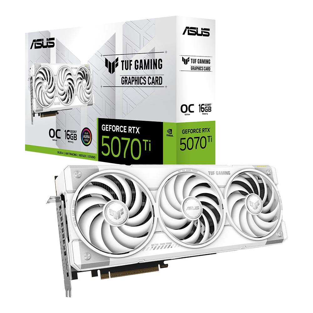 Asus TUF Gaming GeForce RTX 5070 Ti 16GB GDDR7 White OC Edition