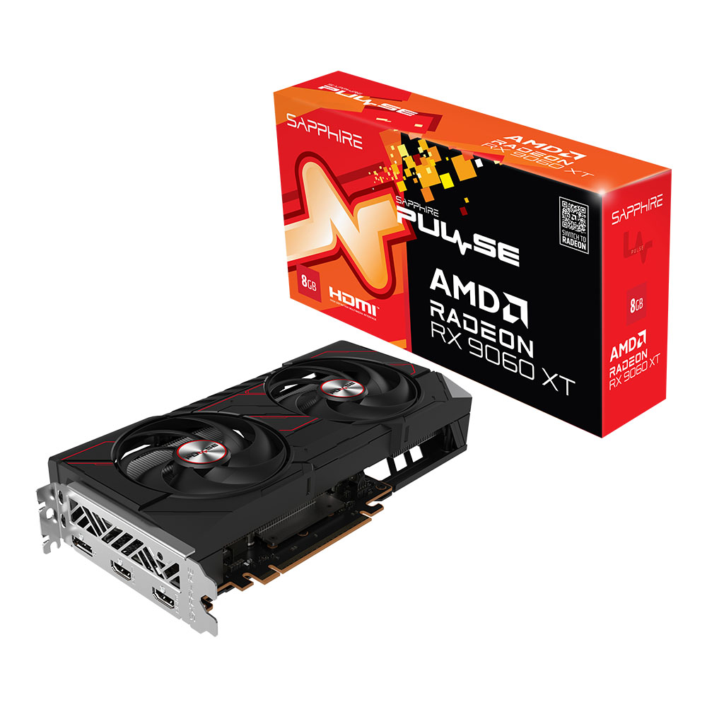 VGA (การ์ดแสดงผล) SAPPHIRE PULSE AMD RADEON RX 9060 XT 8GB - 8GB GDDR6