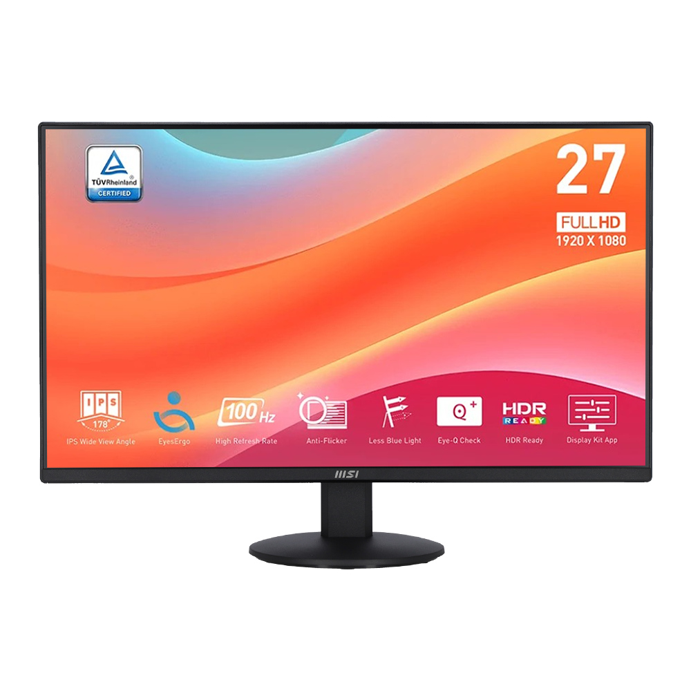 Monitor (จอมอนิเตอร์) MSI Pro MP272L - 27 Inch IPS FHD 100Hz Adaptive Sync