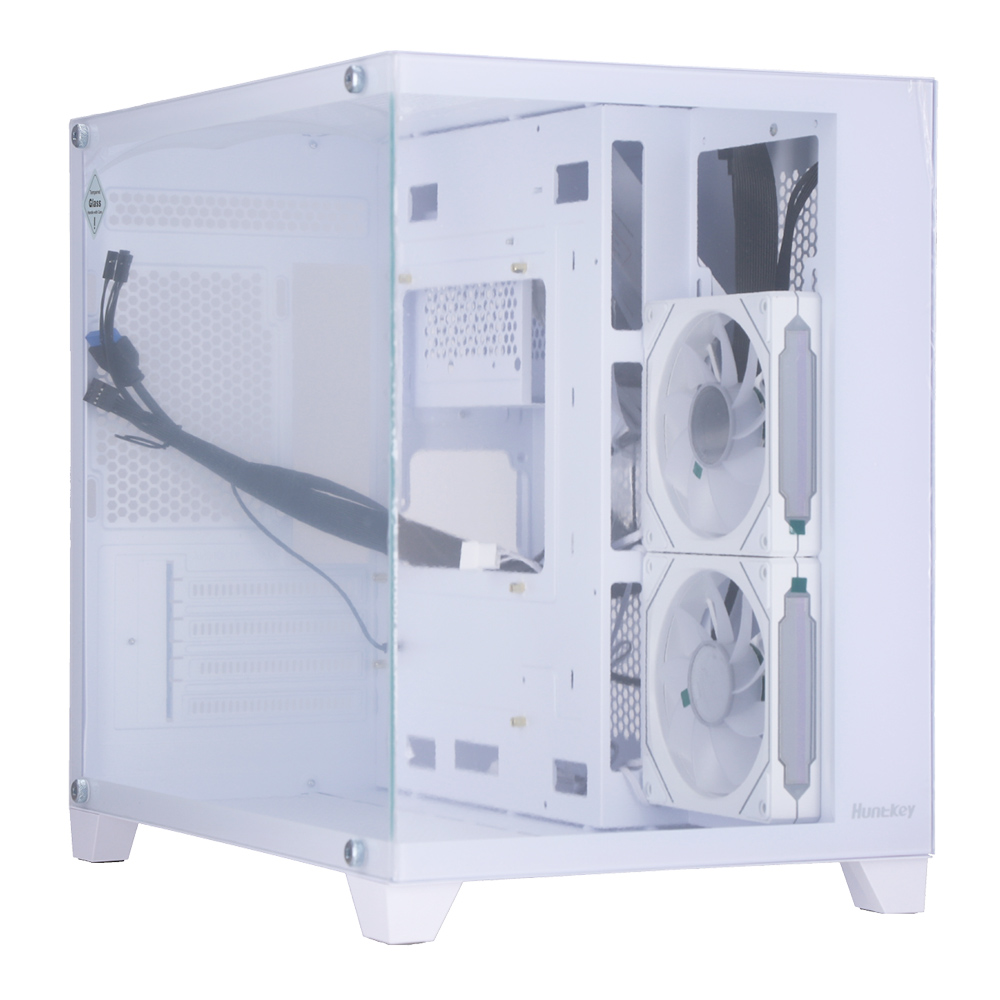 CASE (เคส) HUNTKEY S920 STORM - WHITE MICRO-ATX