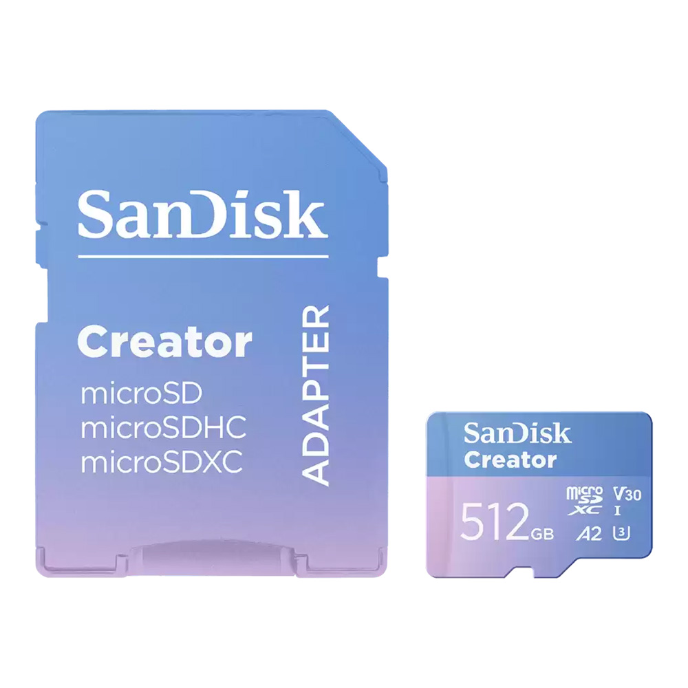512 GB MICRO SD CARD (ไมโครเอสดีการ์ด) SANDISK CREATOR MICROSD (SDSQXAV-512G-GN6MS)