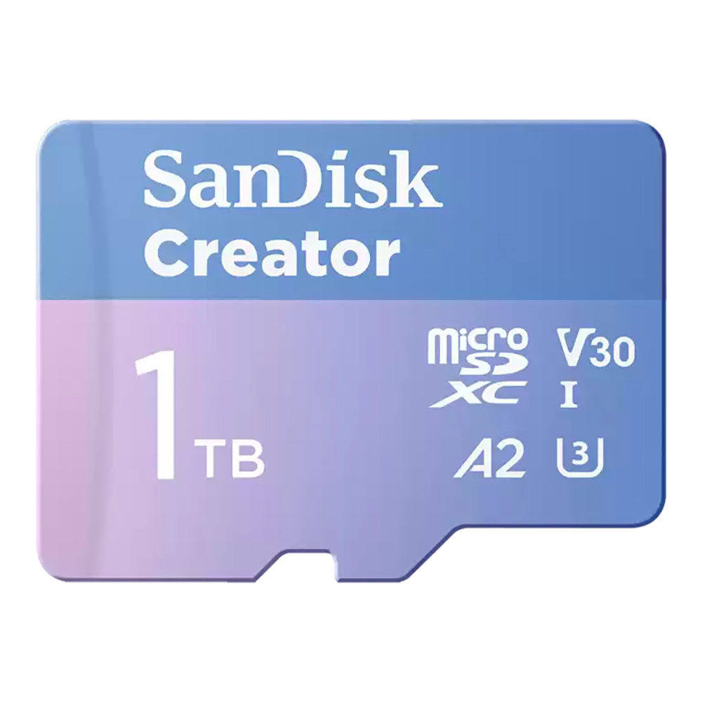 1 TB MICRO SD CARD (ไมโครเอสดีการ์ด) SANDISK CREATOR MICROSD (SDSQXAV-1T00-GN6MS)