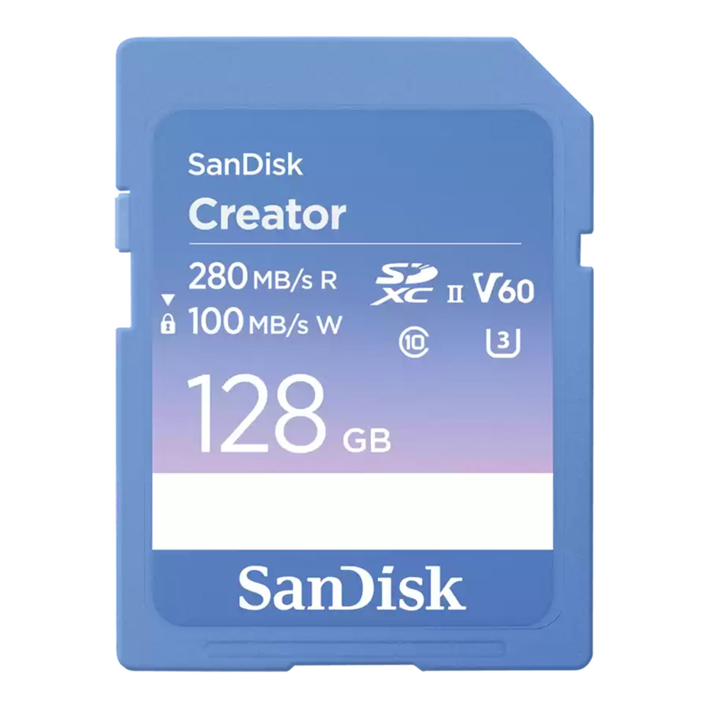 128 GB SD CARD (เอสดีการ์ด) SANDISK CREATOR SD UHS-II CARD (SDSDXEP-128G-GNCIS)