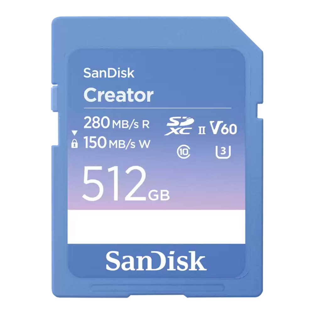512 GB SD CARD (เอสดีการ์ด) SANDISK CREATOR SD UHS-II CARD (SDSDXEP-512G-GNCIS)