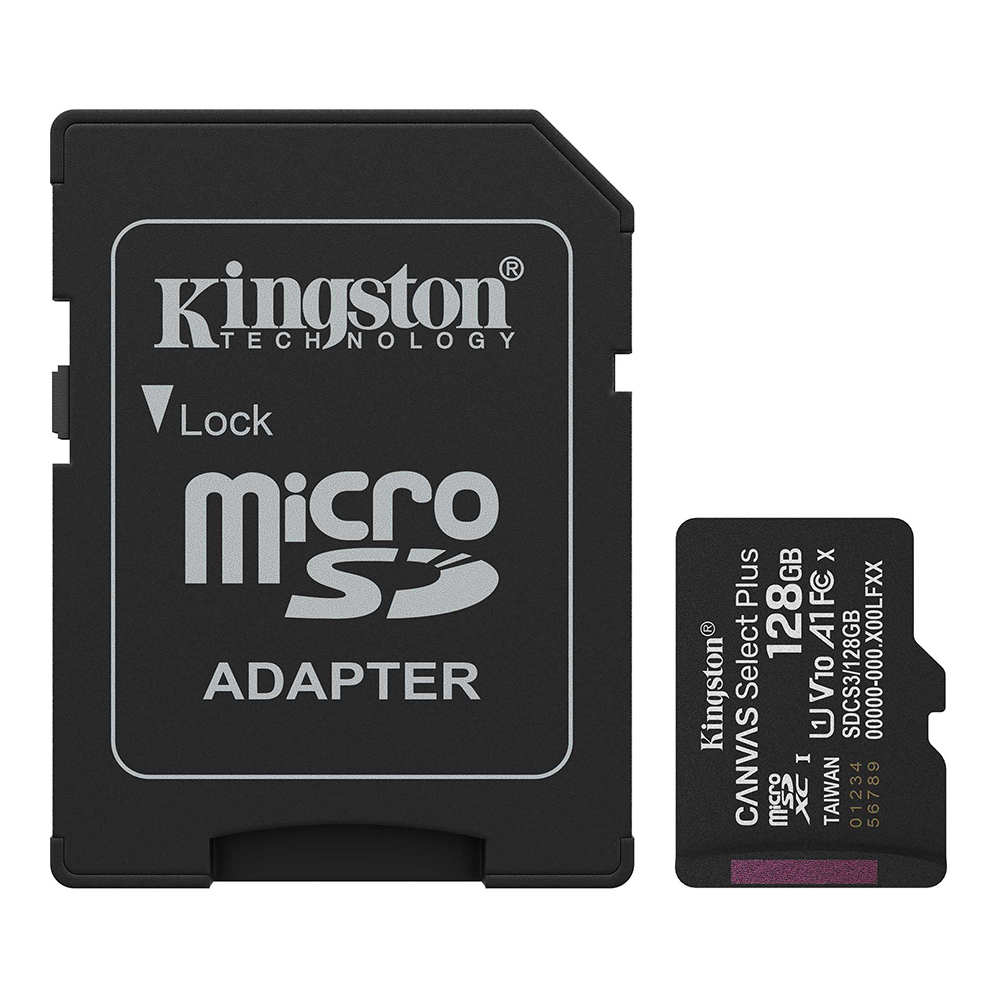 128 GB MICRO SD CARD (ไมโครเอสดีการ์ด) KINGSTON CANVAS SELECT PLUS + ADAPTER (SDCS3/128GB)