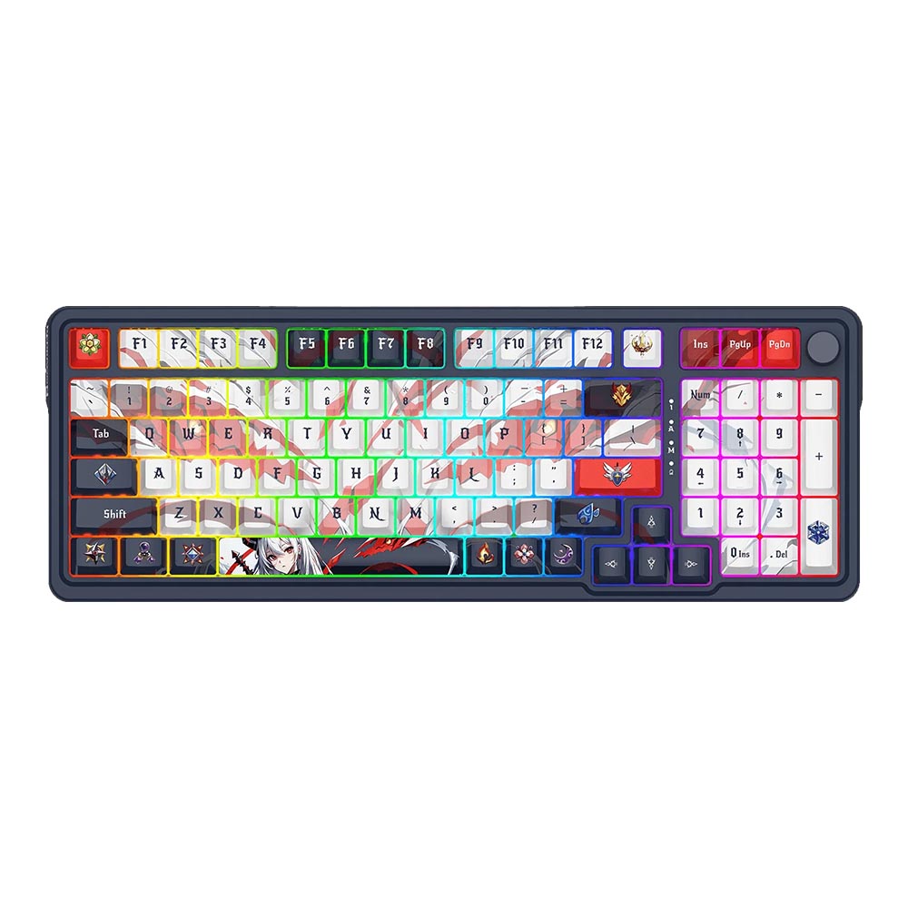 WIRELESS KEYBOARD (คีย์บอร์ดไร้สาย) REDRAGON EISA K686 PRO LINEAR SWITCH RGB EN - ANIME-RED (K686AK-RGB-PRO)