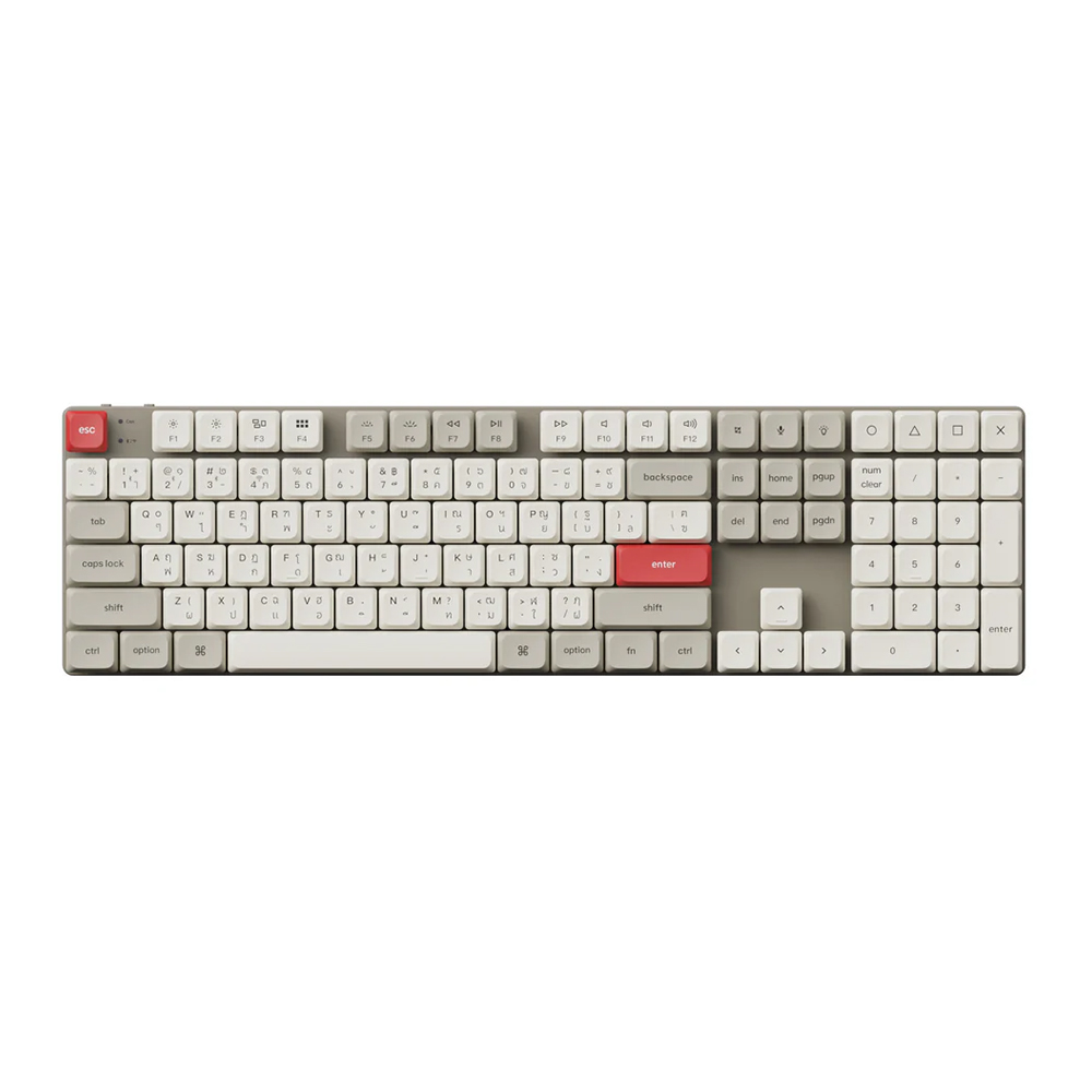WIRELESS KEYBOARD (คีย์บอร์ดไร้สาย) KEYCHRON K5 MAX BANANA SWITCH RGB EN/TH- RETRO (K5M-L4-TH)