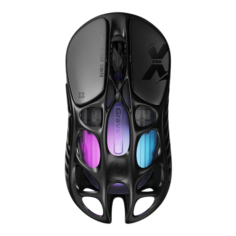 WIRELESS MOUSE (เมาส์ไร้สาย) GRAVASTAR MERCURY X PRO - GALAXY BLACK