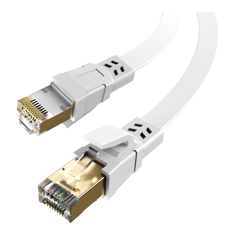 LAN CABLE (สายแลน) MOKIN MOMC0210 CAT8 40Gbps 2000MHz PVC COPPER CABLE 1M - WHITE