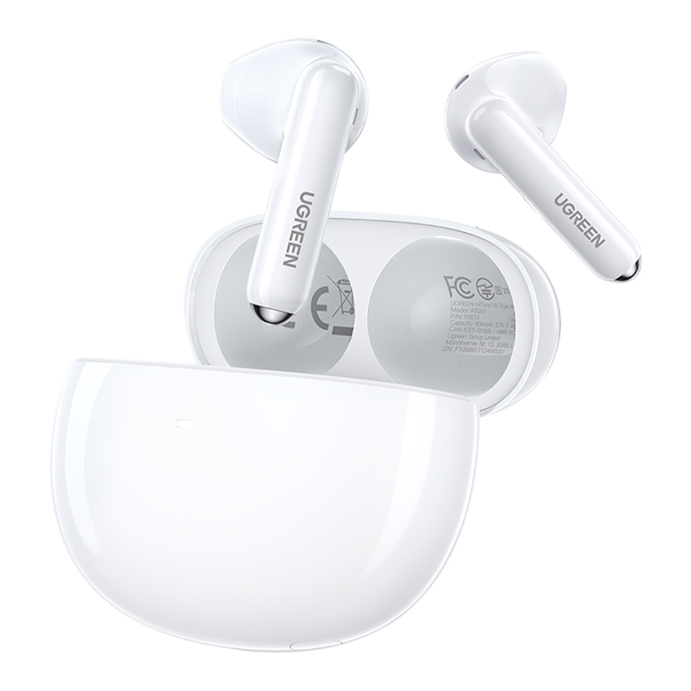 TRUE WIRELESS HEADPHONE (หูฟังทรูไวร์เลส) UGREEN WS201 HITUNE H5 - WHITE (15612)