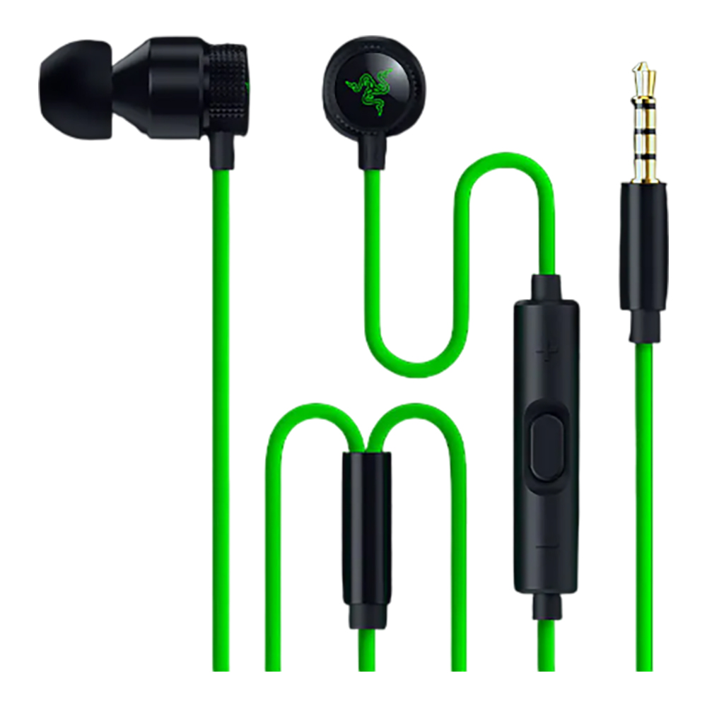 IN EAR HEADPHONE (หูฟังอินเอียร์) RAZER HAMMERHEAD V3 - GREEN-BLACK