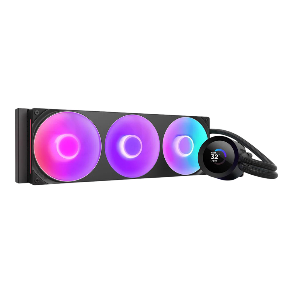 CPU LIQUID COOLER (ระบบระบายความร้อนด้วยน้ำ) NZXT KRAKEN PLUS 360 RGB - BLACK