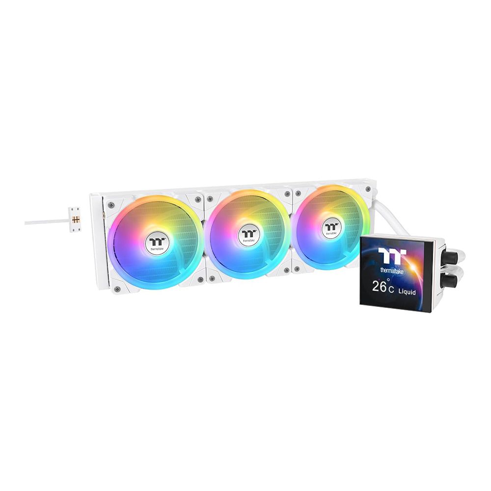 CPU LIQUID COOLER (ระบบระบายความร้อนด้วยน้ำ) THERMALTAKE MAGFLOE 360 ULTRA ARGB SYNC SNOW EDITION - WHITE
