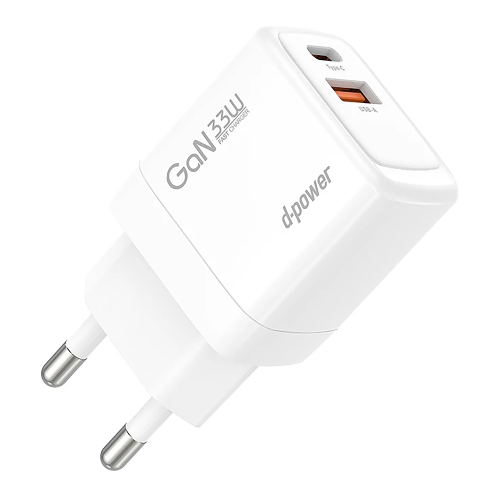 CHARGER (ที่ชาร์จ) D-POWER AP-33 33W FAST CHARGER - WHITE