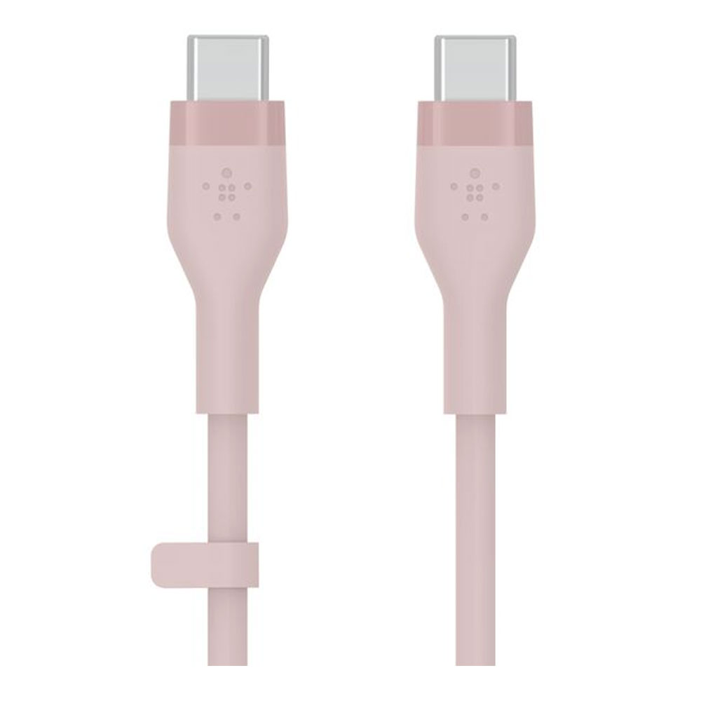 CHARGER CABLE (สายชาร์จ) BELKIN BOOSTCHARGE FLEX USB-C TO USB-C CABLE 60W 1M - PINK CAB009BT1MPK