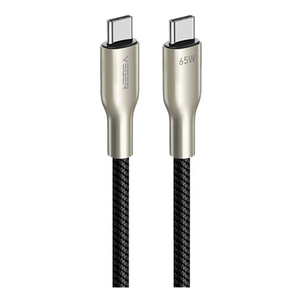 CHARGER CABLE (สายชาร์จ) VEGER V-CC05 USB-C TO USB-C FAST CHARGE CABLE 1.2M