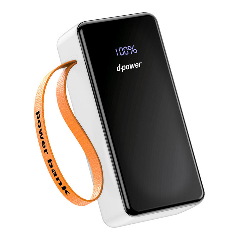 POWER BANK (พาวเวอร์แบงค์) D-POWER GC33 4IN1 30000 mAh - WHITE