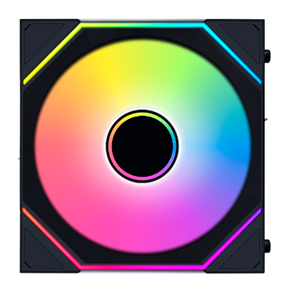 CASE FAN (พัดลมเคส) LIAN LI UNI FAN SL-INF WIRELESS 120 REVERSED BLADE - BLACK (12RSLIN1W1B)