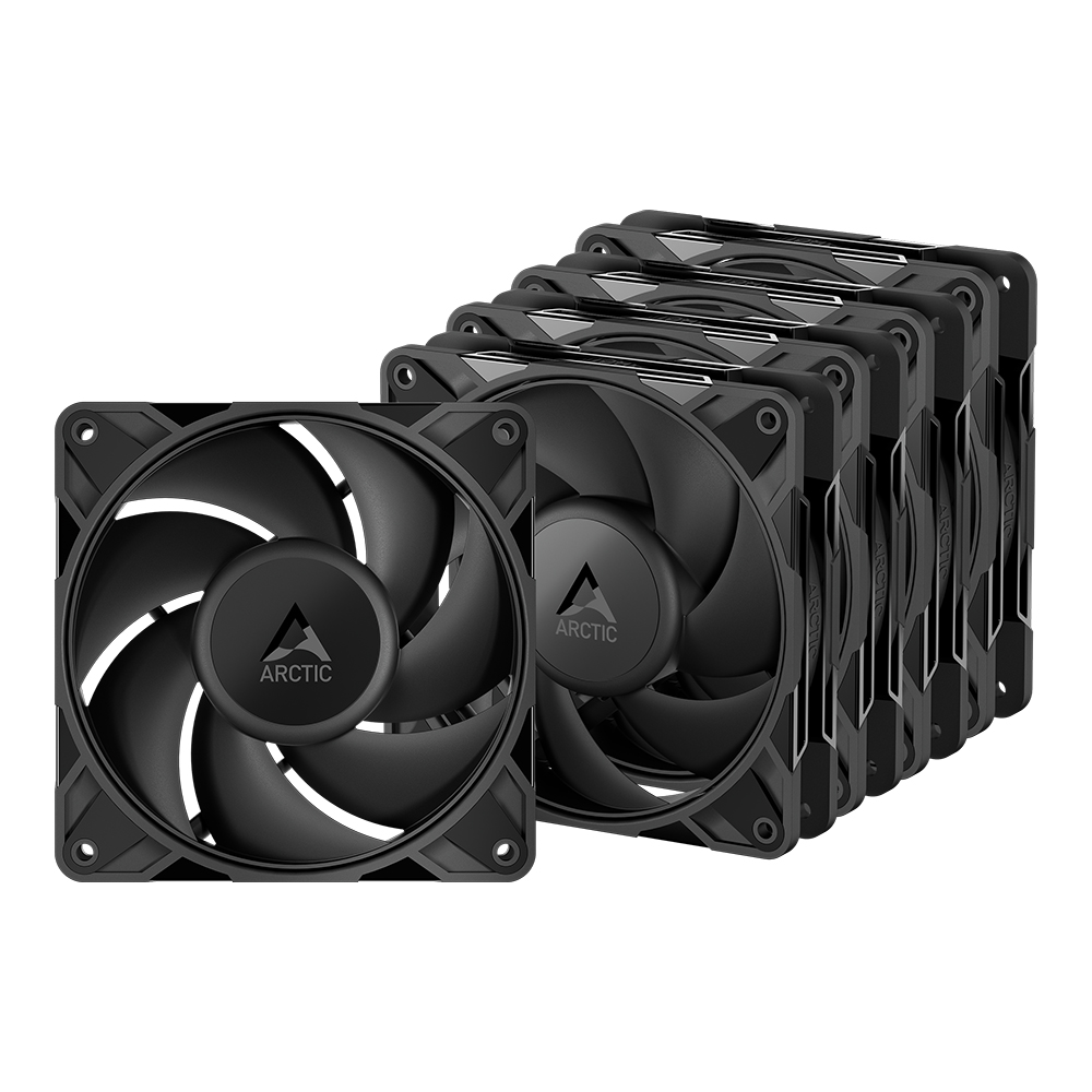 CASE FAN (พัดลมเคส) ARCTIC P12 PRO PST PACK 5 - BLACK (ACFAN00307A)