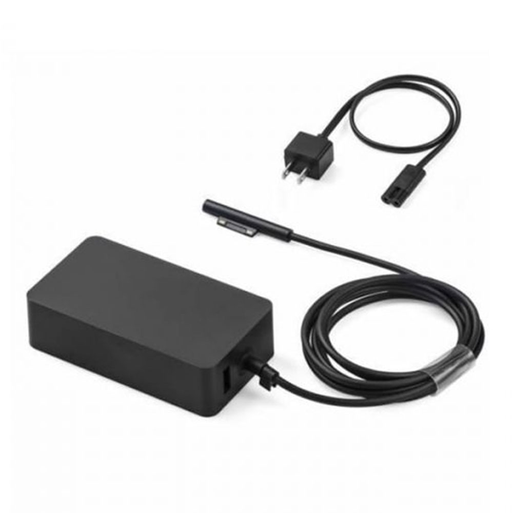 ADAPTER CHARGER (อะแดปเตอร์) MICROSOFT SURFACE 65W PSU SC XZ/ZH/KO/TH THAILAND - BLACK