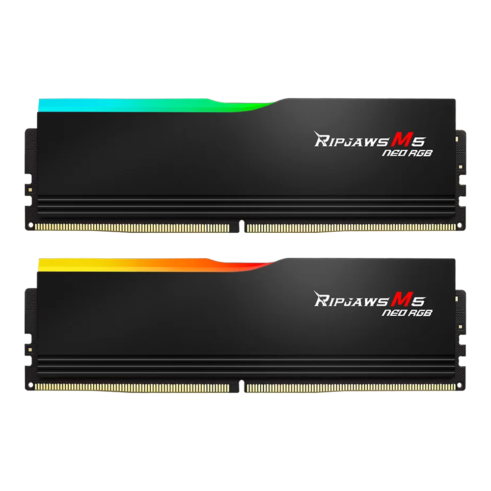 64GB (32GBx2) DDR5 6000MHz RAM (หน่วยความจำ) G.SKILL RIPJAWS M5 NEO RGB AMD EXPO INTEL XMP CL36 - BLACK