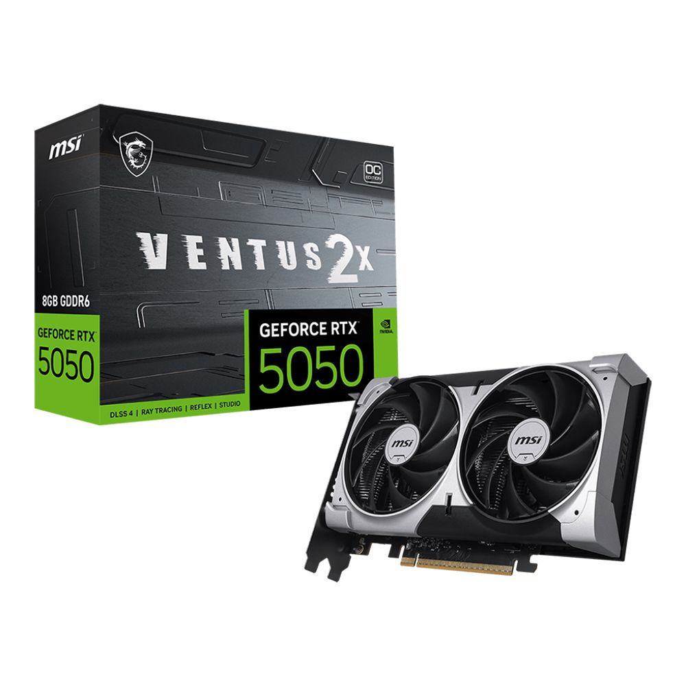 VGA (การ์ดแสดงผล) MSI GEFORCE RTX 5050 8G VENTUS 2X OC - 8GB GDDR6