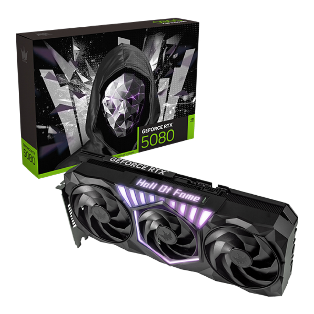 Galax GeForce RTX 5080 HOF Gaming Black Edition - 16GB GDDR7