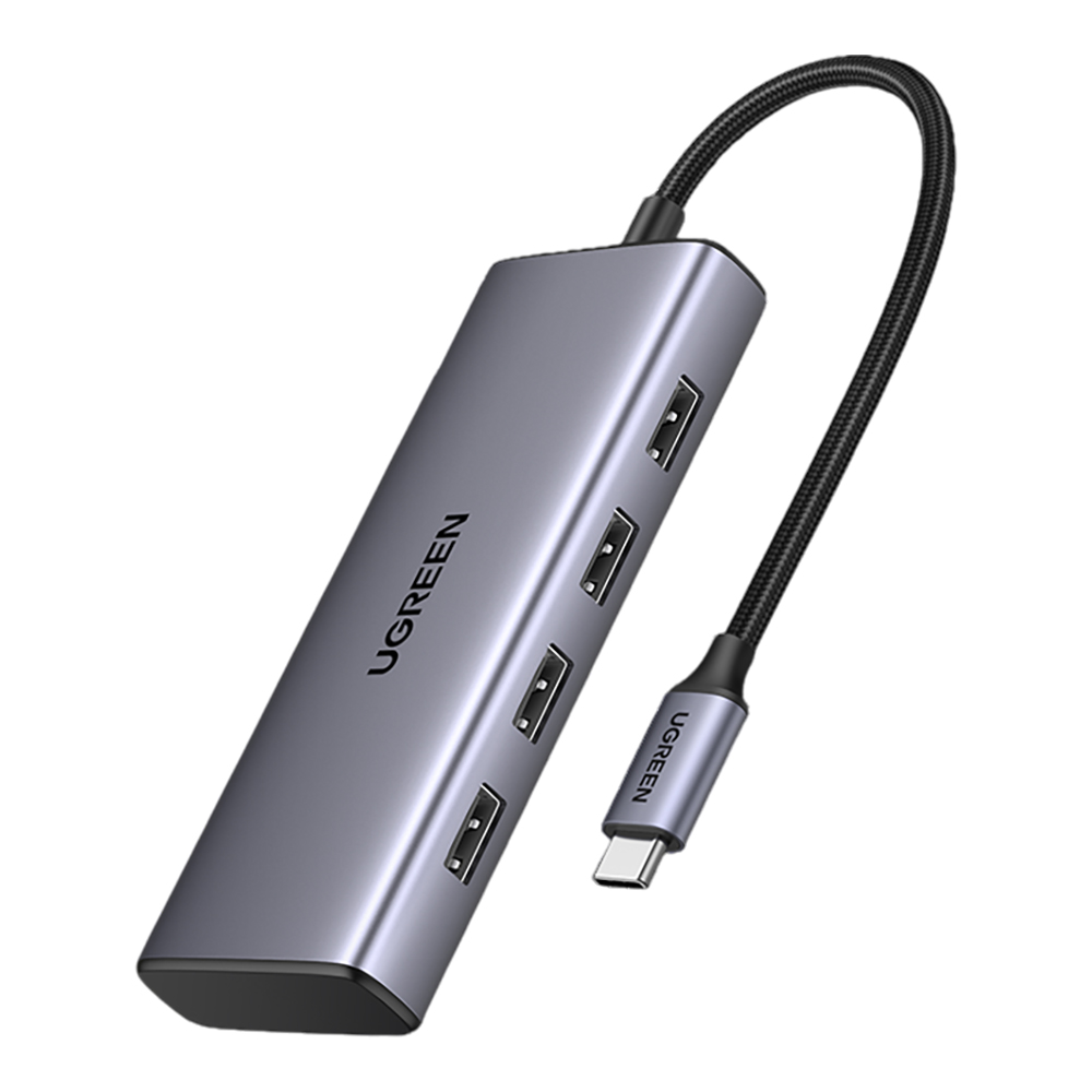 USB-C HUB (ยูเอสบีซีฮับ) UGREEN CM498 USB-C TO MULTI-PORT HUB 7-IN-1 (35897)