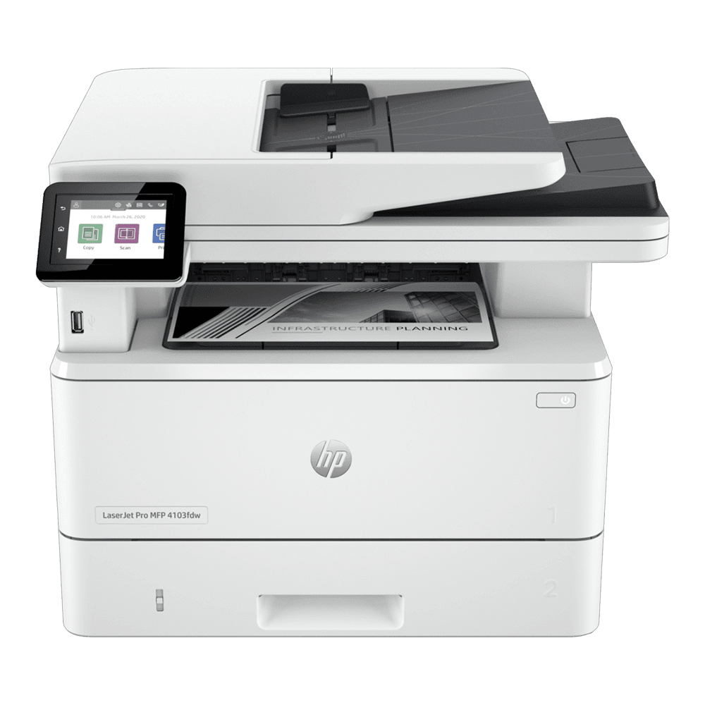 MONO LASER PRINTER (เครื่องพิมพ์เลเซอร์ขาวดำ) HP LASERJET PRO MFP 4103FDW