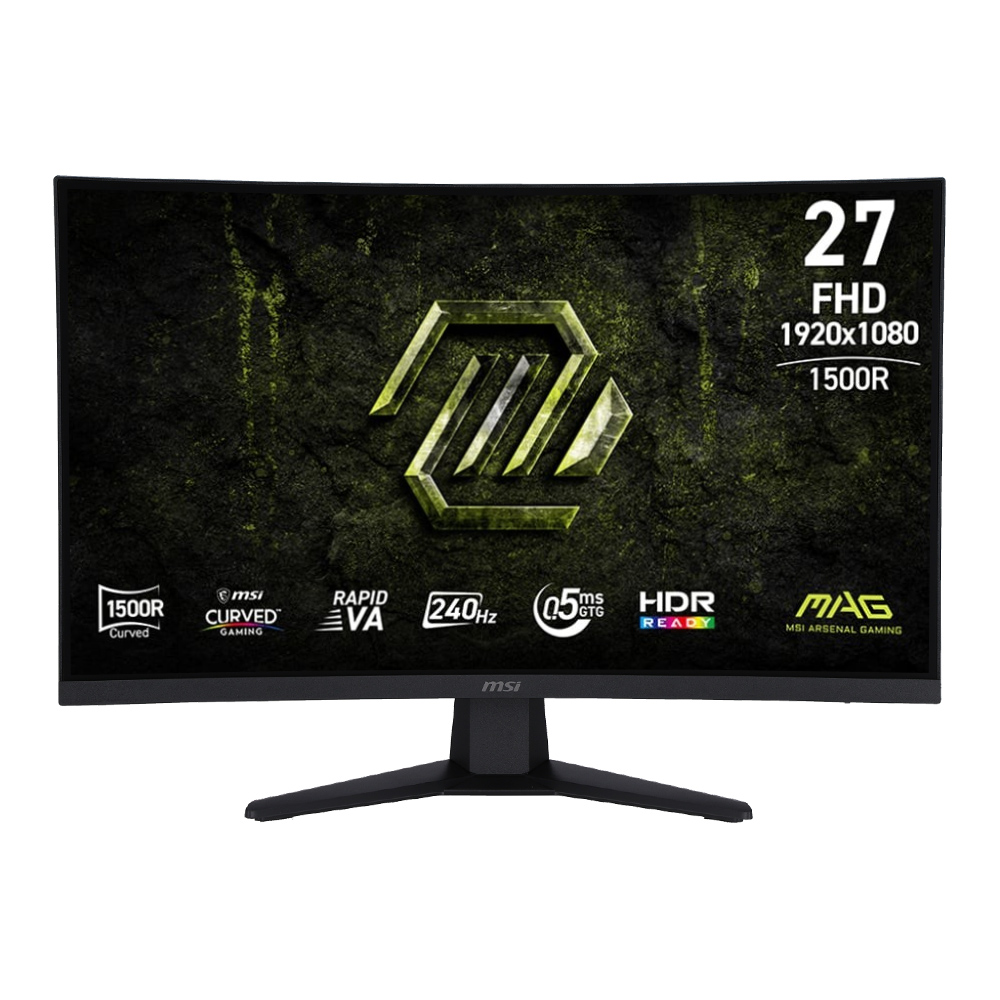Monitor (จอมอนิเตอร์) MSI MAG 275CF X24 - 27 Inch VA FHD 240Hz Adaptive Sync Curved