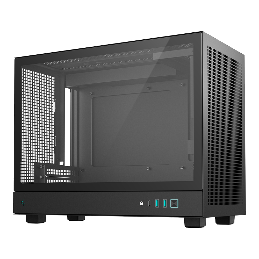 CASE (เคส) DEEPCOOL CH160 PLUS - BLACK MICRO-ATX