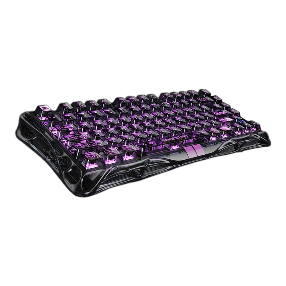 KEYBOARD (คีย์บอร์ด) GRAVASTAR MERCURY V75 LITE MAGNETIC SWITCH RGB EN - TRANSPARENT BLACK