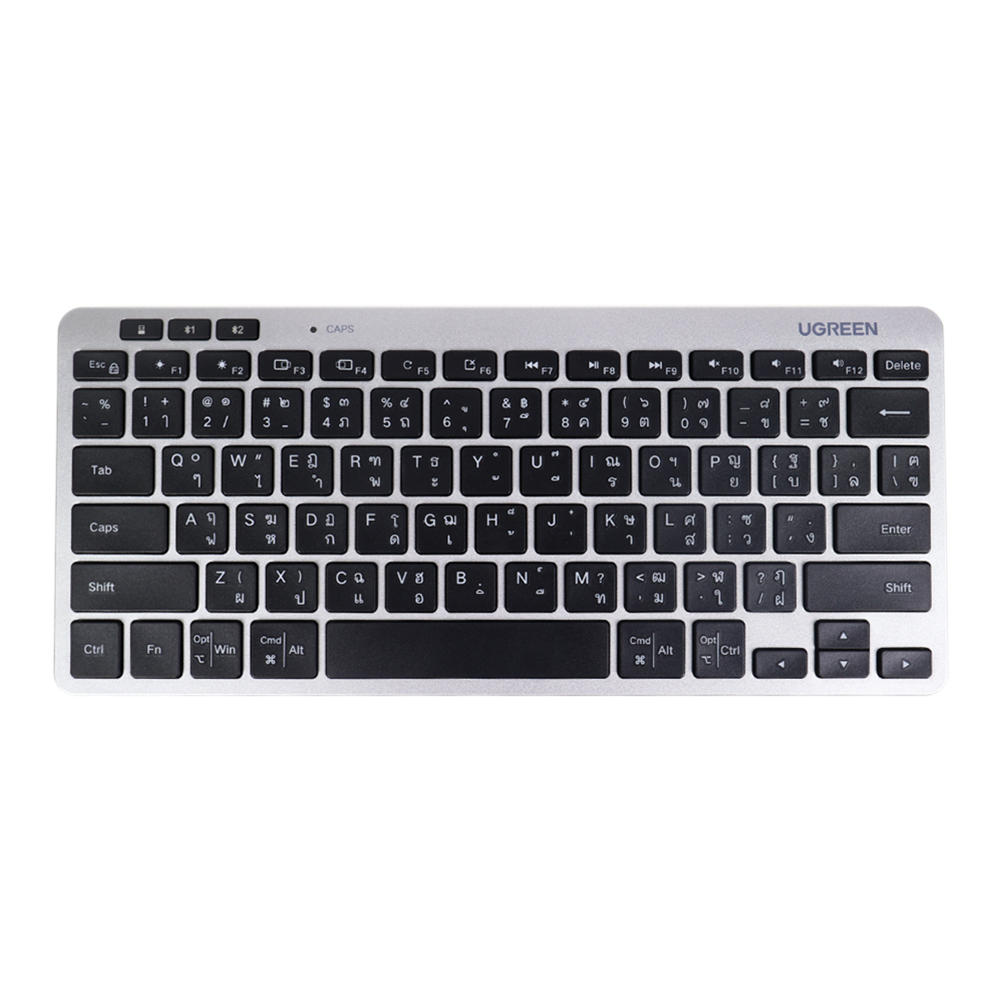 WIRELESS KEYBOARD (คีย์บอร์ดไร้สาย) UGREEN K551 - BLACK (75148TH)