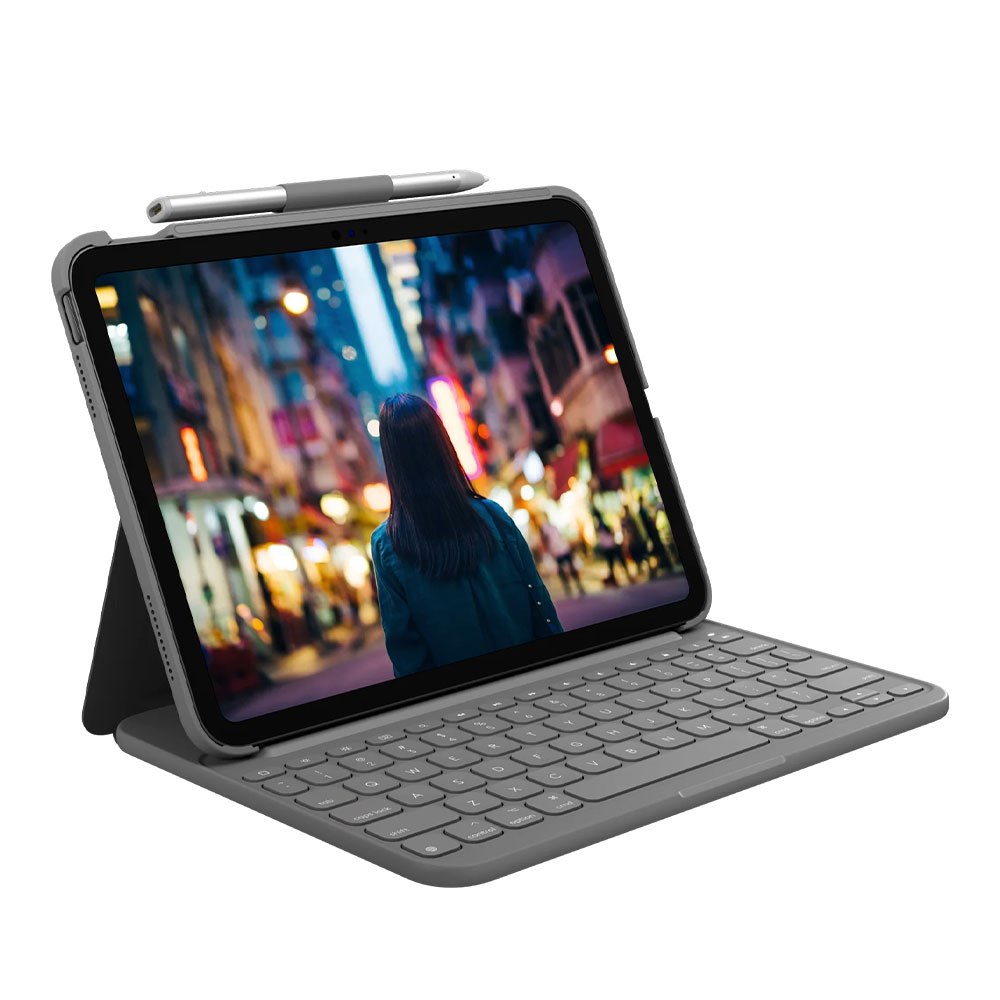 CASE & KEYBOARD (เคสคีย์บอร์ด) LOGITECH SLIM FOLIO FOR IPAD GEN10