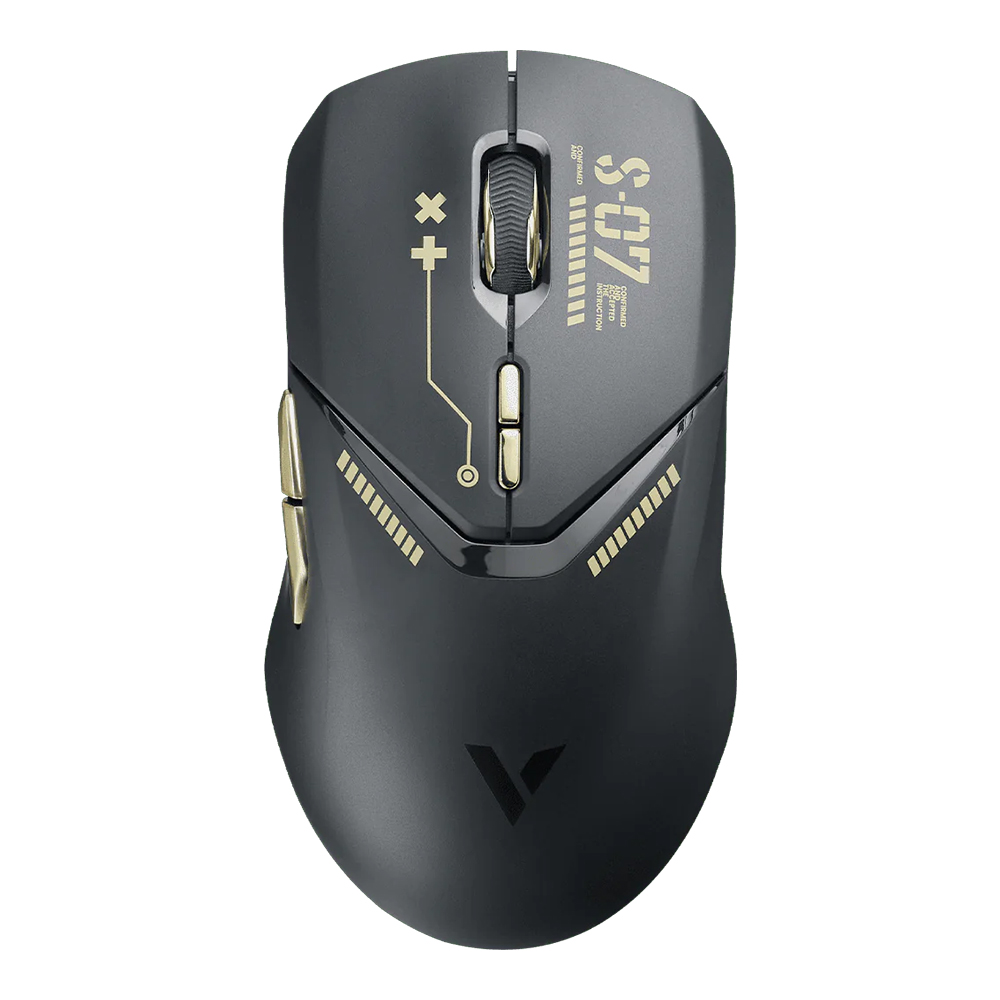 WIRELESS MOUSE (เมาส์ไร้สาย) RAPOO VT9PRO - BLACK-GOLD