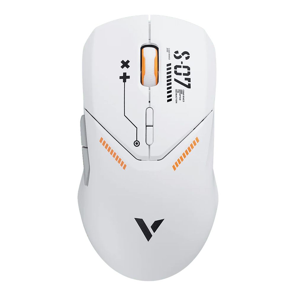 WIRELESS MOUSE (เมาส์ไร้สาย) RAPOO VT9PRO - WHITE-ORANGE