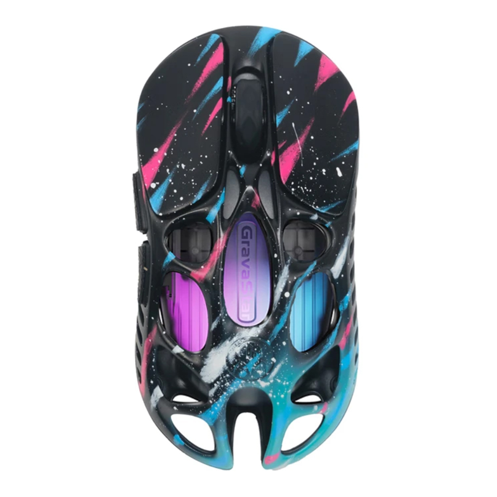 WIRELESS MOUSE (เมาส์ไร้สาย) GRAVASTAR MERCURY X PRO SPECIAL EDITION - NEON GRAFFITI