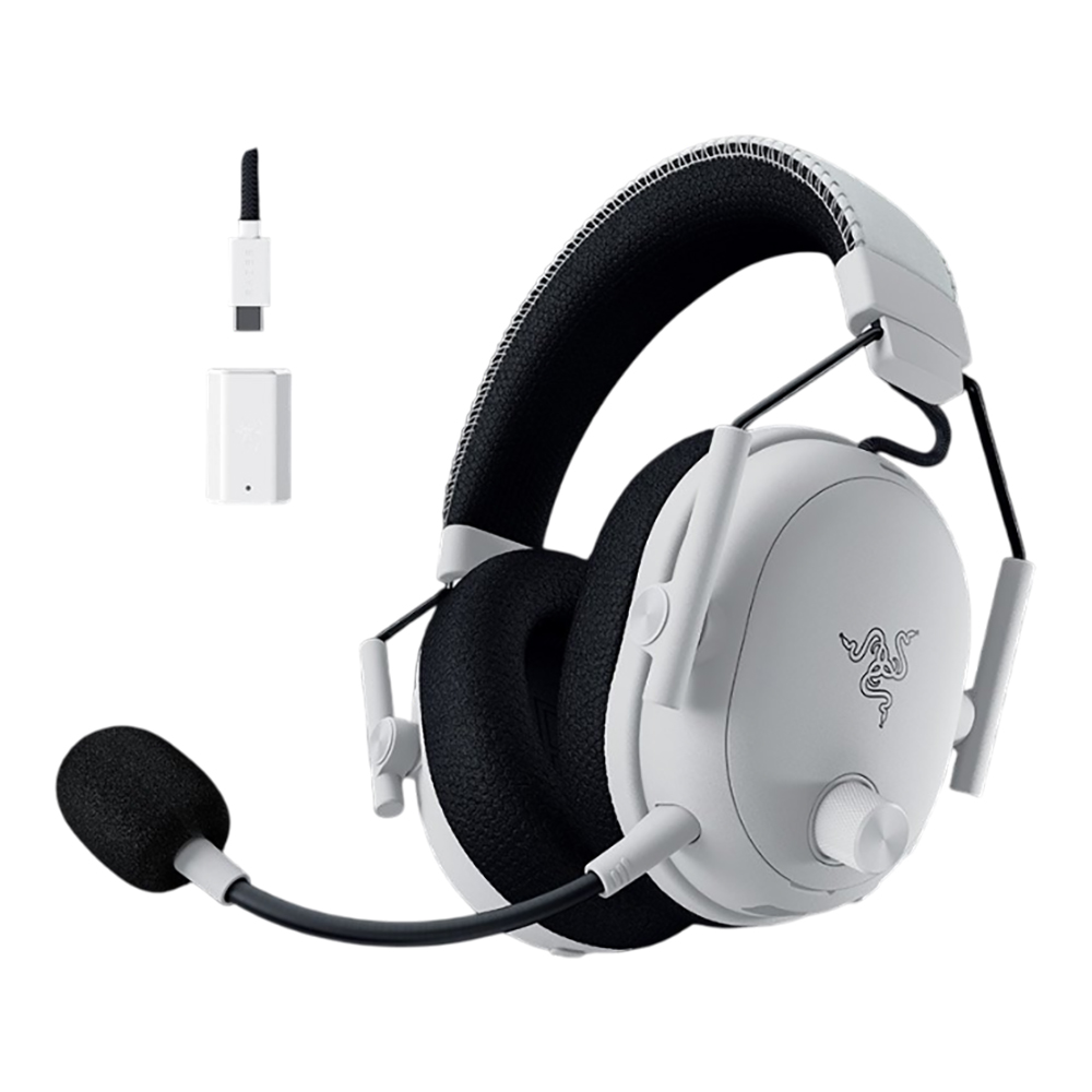 WIRELESS HEADSET (หูฟังไร้สาย) RAZER BLACKSHARK V3 PRO - WHITE