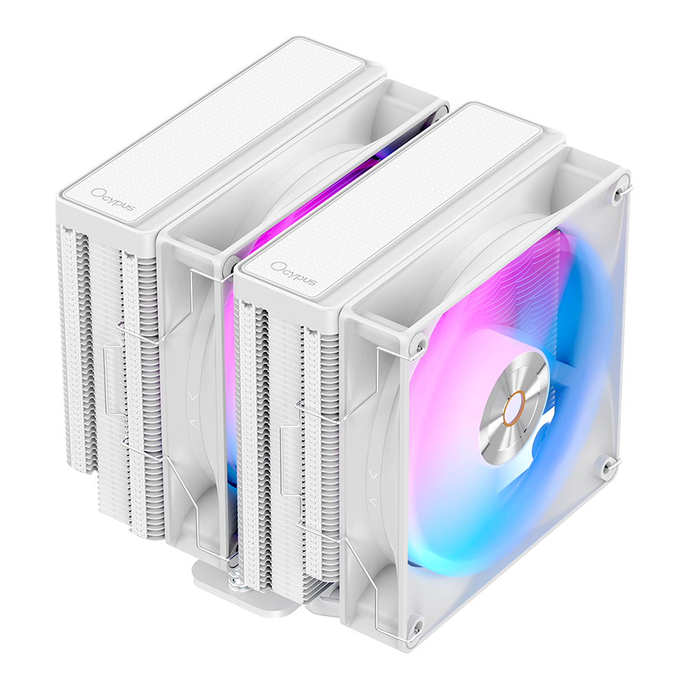 CPU AIR COOLER (พัดลมซีพียู) OCYPUS DELTA A62 ARGB - WHITE