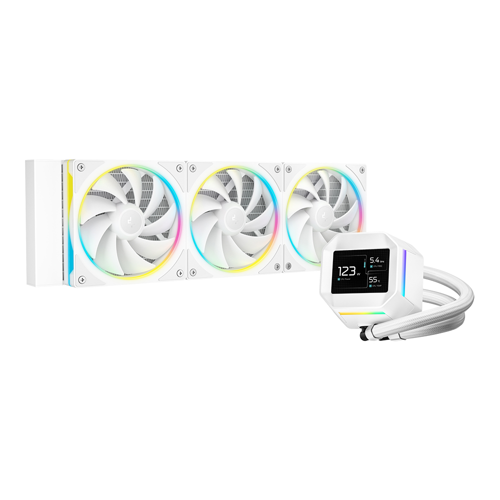 CPU LIQUID COOLER (ระบบระบายความร้อนด้วยน้ำ) DEEPCOOL LM360 WH - WHITE