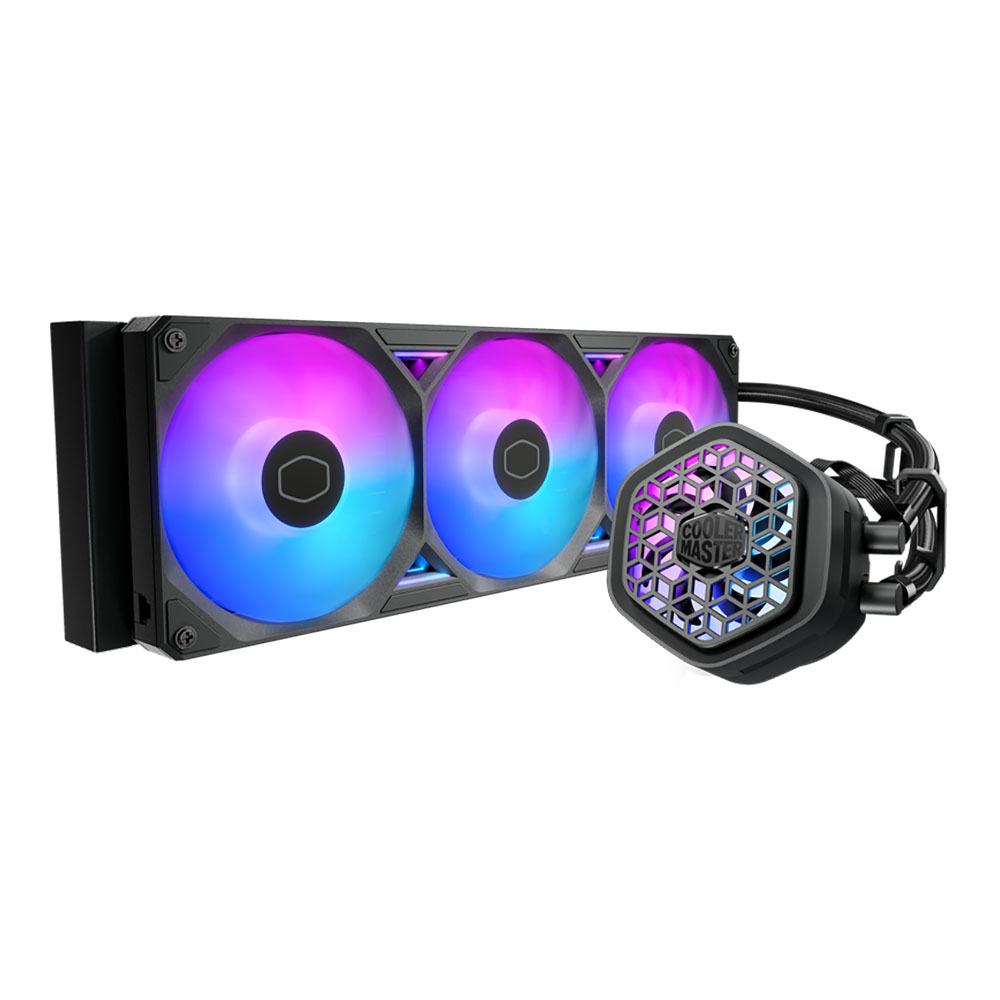 CPU LIQUID COOLER (ระบบระบายความร้อนด้วยน้ำ) COOLER MASTER MASTERLIQUID ATMOS II 360 VRM FAN - BLACK