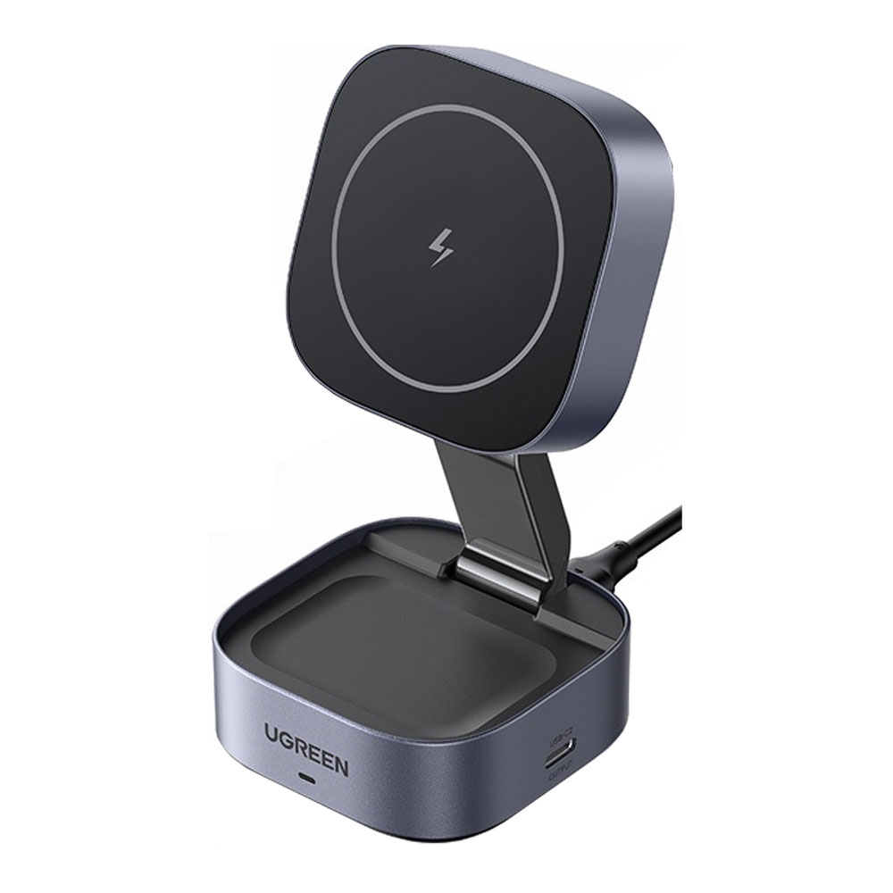 WIRELESS CHARGER (ที่ชาร์จไร้สาย) UGREEN W526 MAGNETIC 2IN1 (35278)