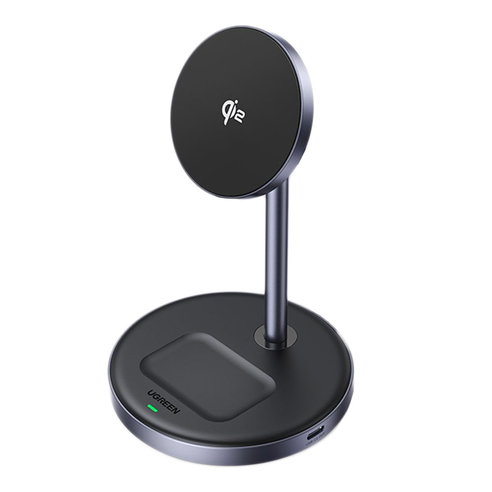 WIRELESS CHARGER (ที่ชาร์จไร้สาย) UGREEN W710 MAGNETIC 2IN1 (45382)