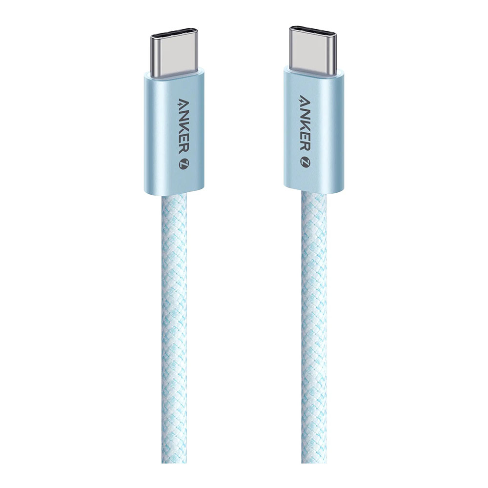 CHARGER CABLE (สายชาร์จ) ANKER ZOLO USB-C TO USB-C 240W 90CM BRAIDED FAST CHARGING CABLE - BLUE (A8060H31)