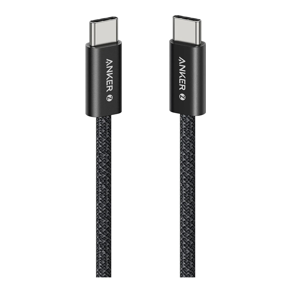 CHARGER CABLE (สายชาร์จ) ANKER ZOLO USB-C TO USB-C 240W 90CM BRAIDED FAST CHARGING CABLE - BLACK (A8060H11)